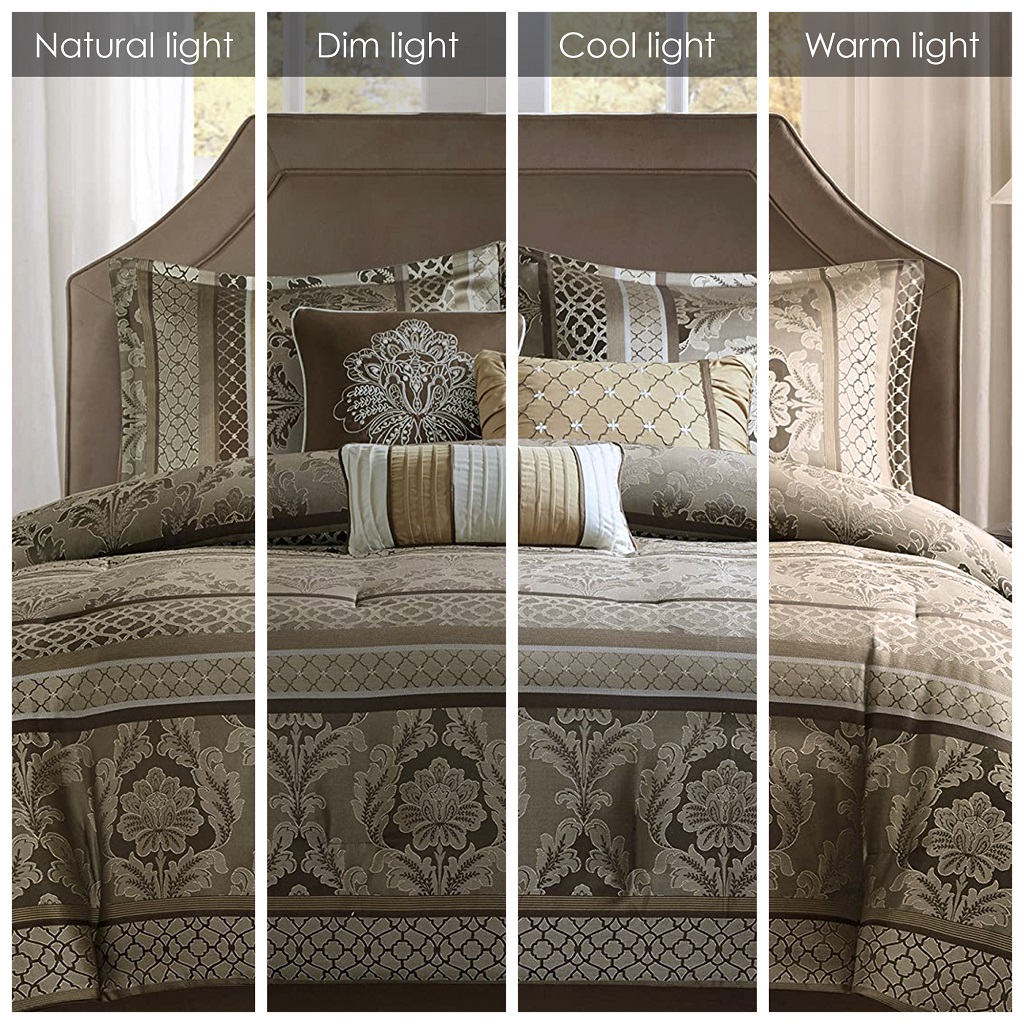 Madison Park Bellagio 7 Piece Jacquard Comforter Set eBay